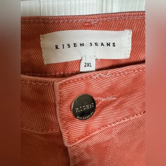 Stylish Woman’s Jeans in Coral by Risen - Picture 3 of 7
